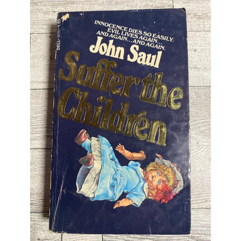 John Saul Suffer the Children Horror‎ Novel 1977 1st Printing Vintage Paperback